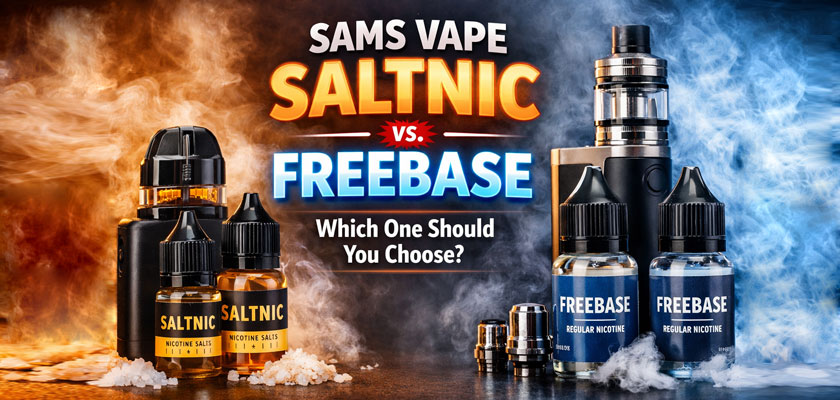Sams Vape Saltnic vs Freebase
